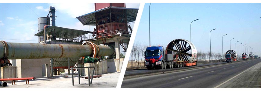 红星水泥回转窑现场及发货